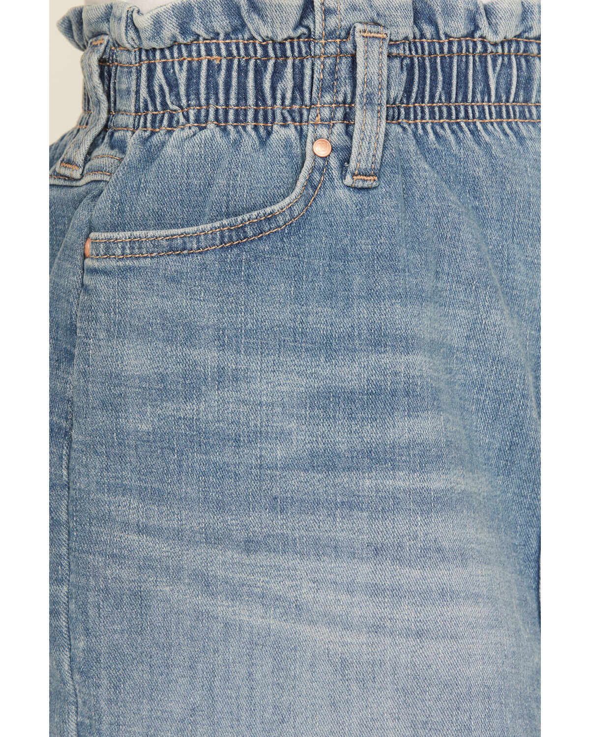 Image #2 - Wrangler Girls' Light Wash Denim Skirt, , hi-res