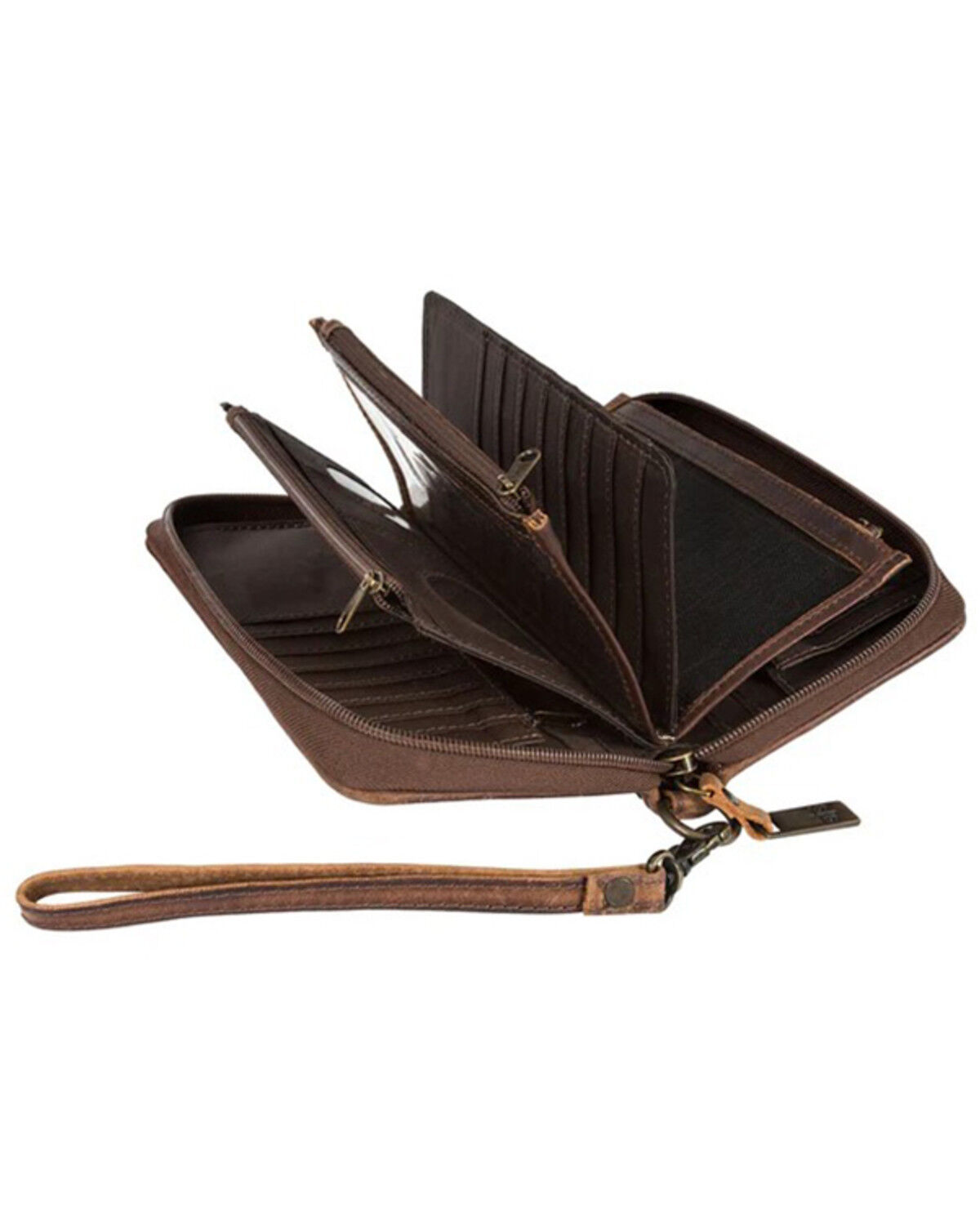 STS Ranchwear By Carroll Kacy Cowhide Organizer Wallet