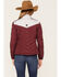 RANK 45 Women's Western Performance Puffer Jacket, Dark Red, hi-res
