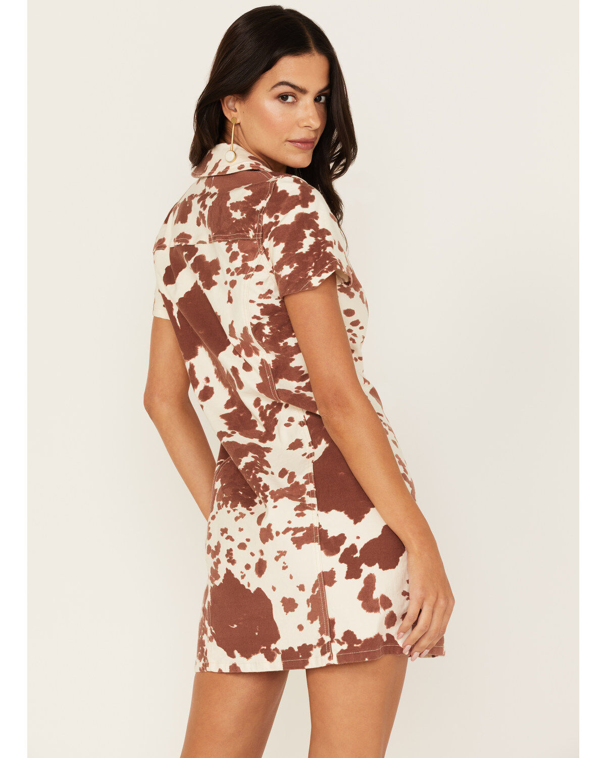 Image #4 - Show Me Your Mumu Women's Cow Print Colombia Mini Dress, , hi-res