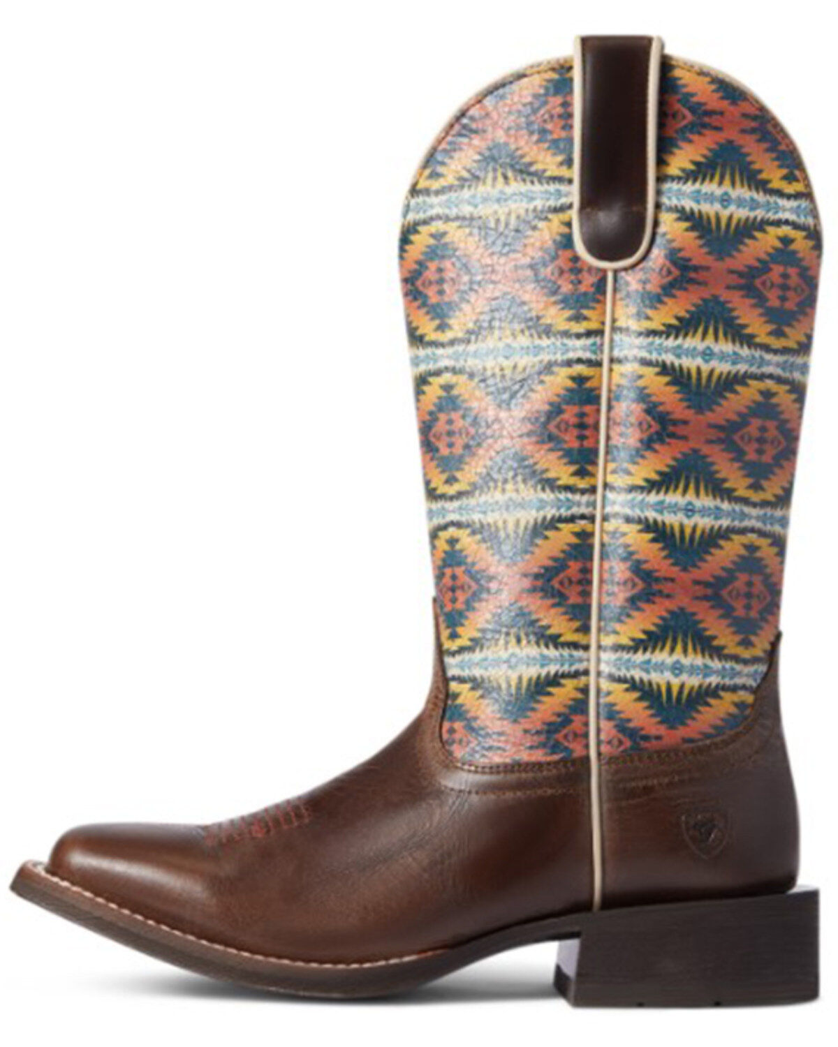 Image #2 - Ariat Women's Pendleton Circuit Savanna Performance Performance Boots - Broad Square Toe, Brown, hi-res