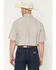 Image #4 - George Strait by Wrangler Men's Floral Geo Print Short Sleeve Button-Down Stretch Western Shirt - Big, Brown, hi-res