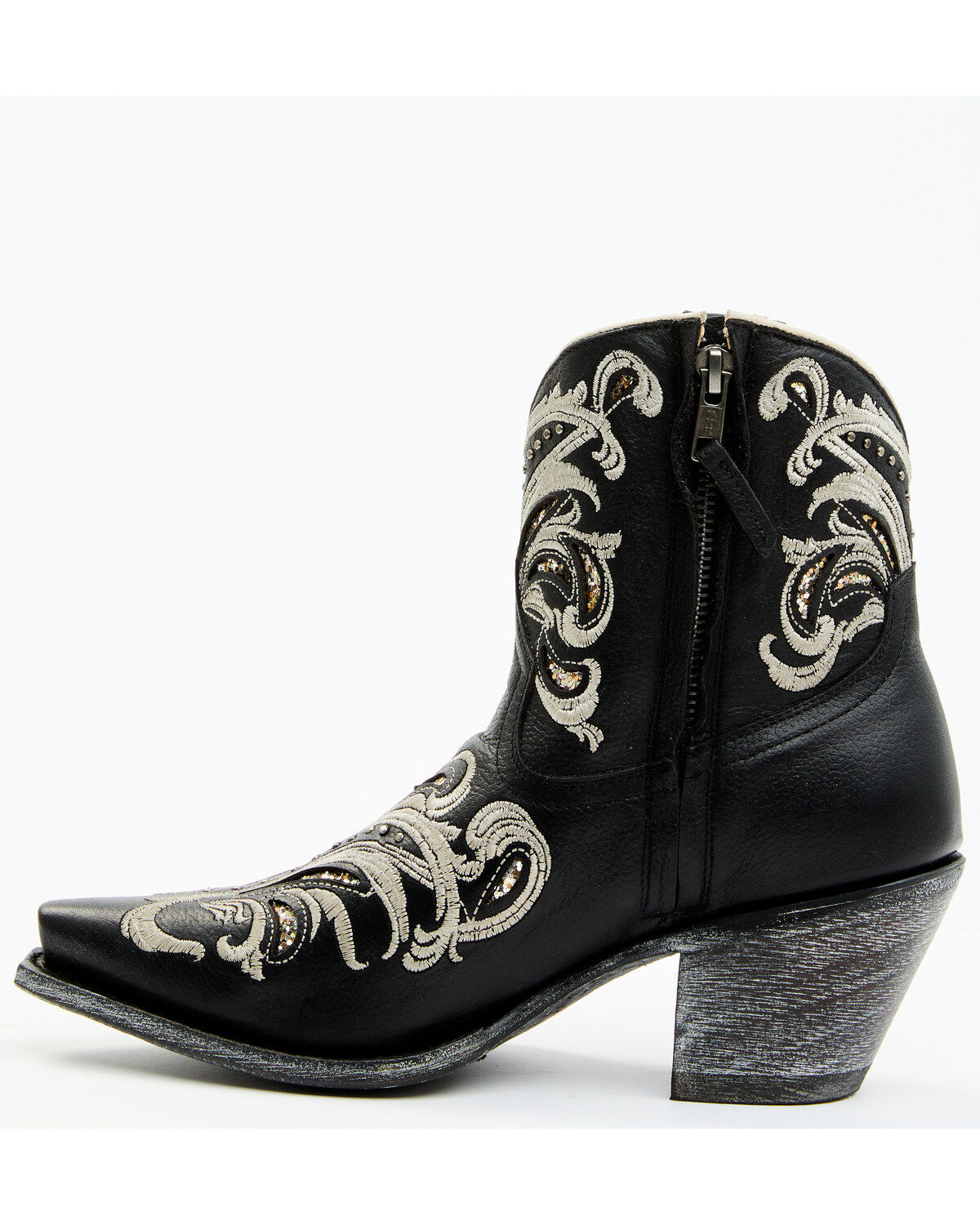 Image #3 - Shyanne Women's Silina Western Booties - Snip Toe, Black, hi-res