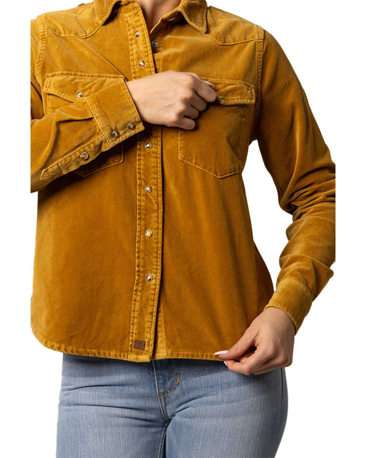Image #1 - Kimes Ranch Women's Bonnie Relaxed Fit Long Sleeve Snap Western Shirt, Brown, hi-res