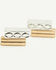 Image #3 - Lainey Wilson Women's Geo Pattern Stone Trio Earring Set - 3 Piece, Gold, hi-res