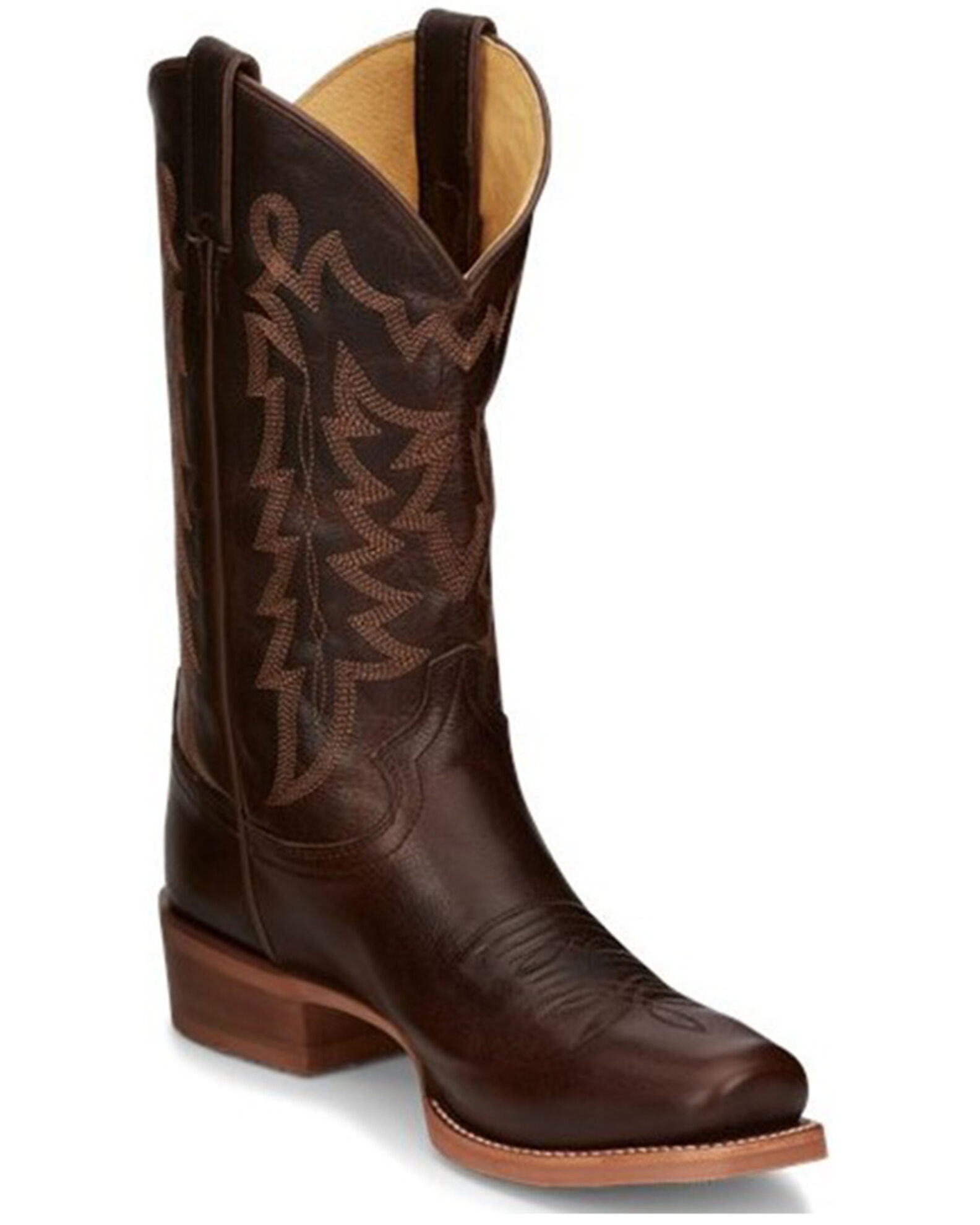 Justin Men s Andrews Western Boots Square Toe Boot Barn