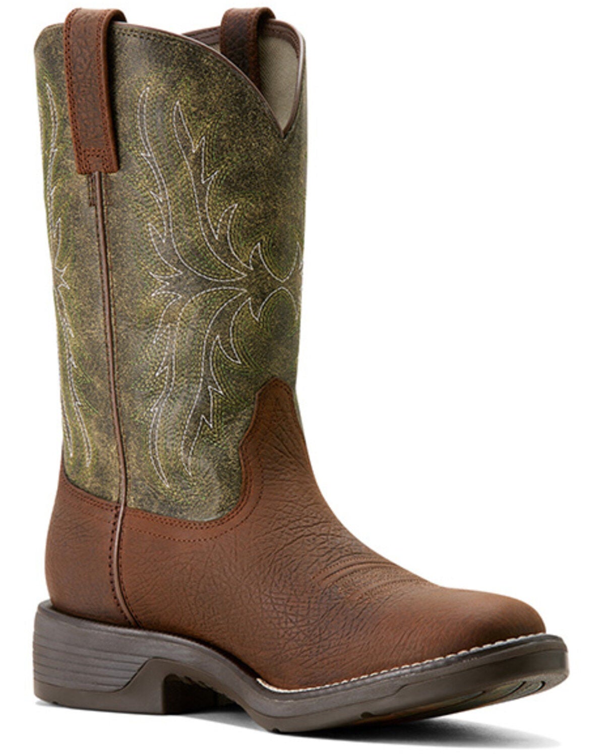 Ariat Men's Ridgeback Western Boots - Round Toe, Brown, hi-res