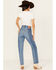 Image #1 - Levi's Women's Medium Wash Laser Craft High Rise Two Toned 501 Straight Jeans, Medium Wash, hi-res