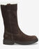 Image #2 - Born Women's Bradey Shearling Casual Boots - Round Toe, Dark Brown, hi-res
