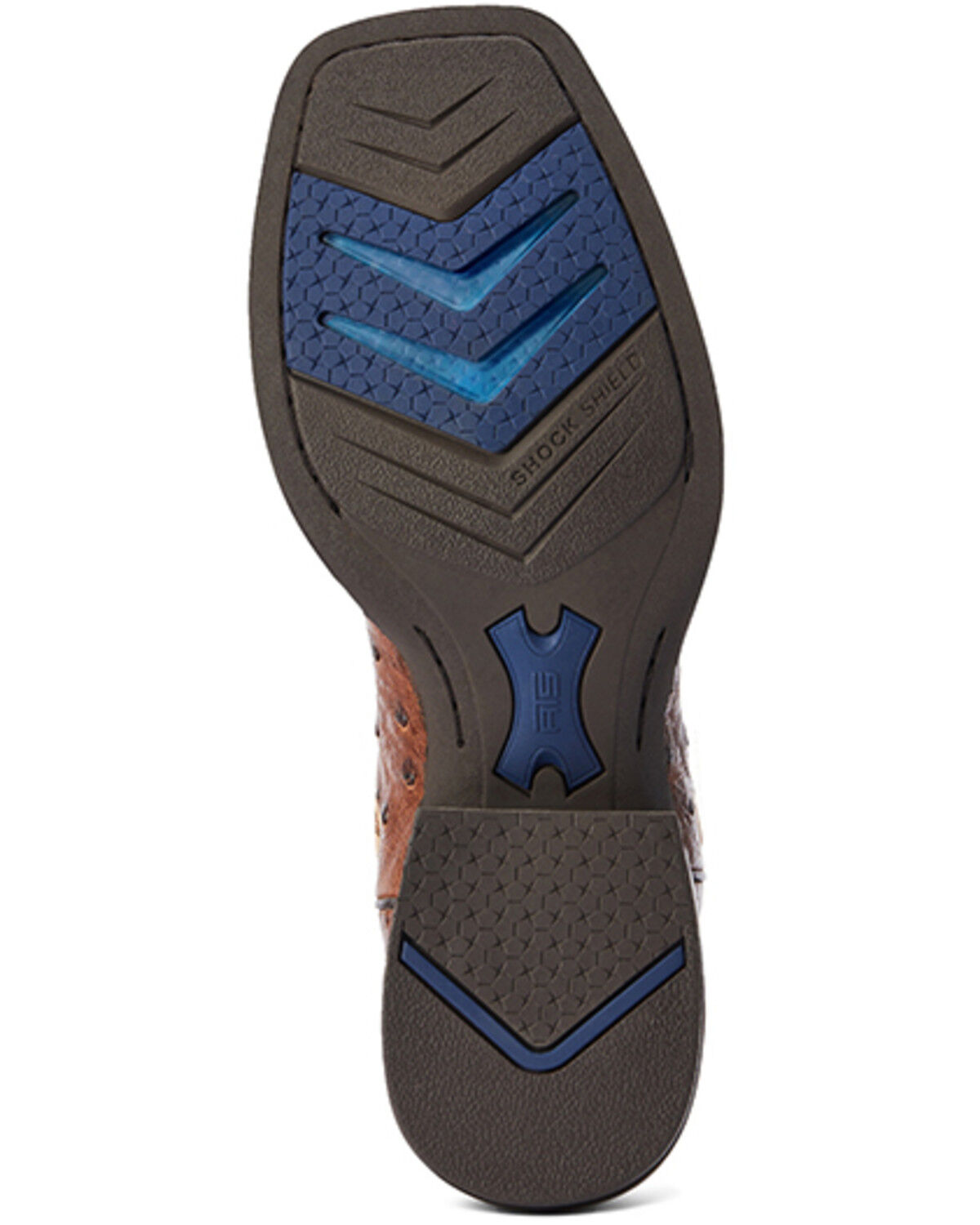 Image #5 - Ariat Men's Dagger Full-Quill Ostrich Exotic Western Boots - Broad Square Toe, Brown, hi-res