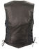 Image #2 - Milwaukee Leather Women's Braided Side Lace Lightweight Snap Front Vest - 5X, Black, hi-res
