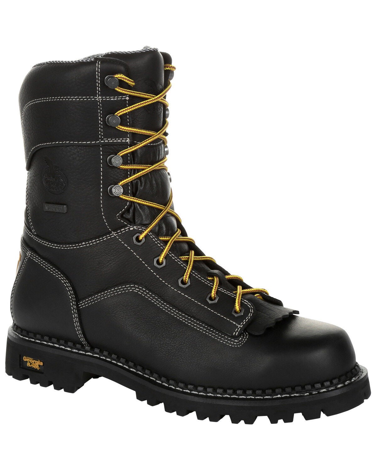 Georgia Boot Men's Amp LT Waterproof Logger Boots - Soft Toe, Black, hi-res