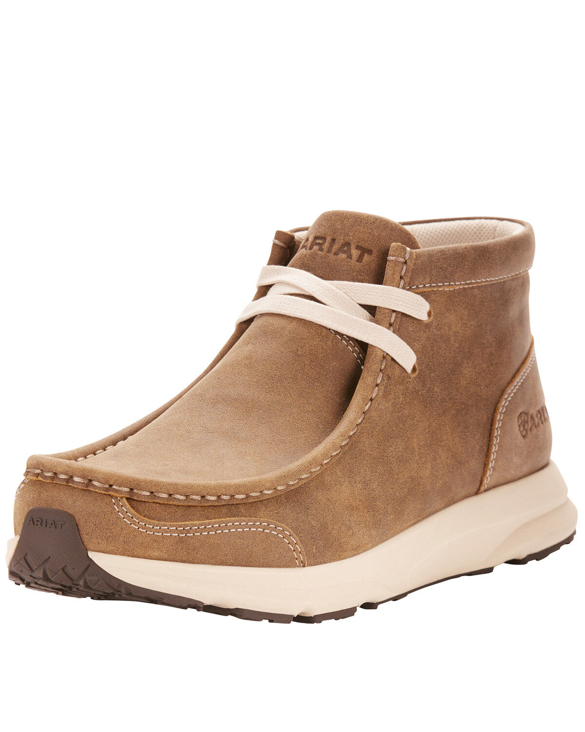 Image #1 - Ariat Women's Spitfire Brown Bomber Boots - Moc Toe, , hi-res
