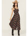 Image #1 - Rock & Roll Denim Women's Conversational Print Midi Dress, Black, hi-res