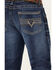 Rock 47 By Wrangler Men's Prichett Dark Wash Stretch Slim Straight Jeans , Dark Wash, hi-res