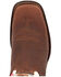 Image #6 - Durango Men's Rebel Mexico Flag Shaft Performance Western Boots - Broad Square Toe, Brown, hi-res