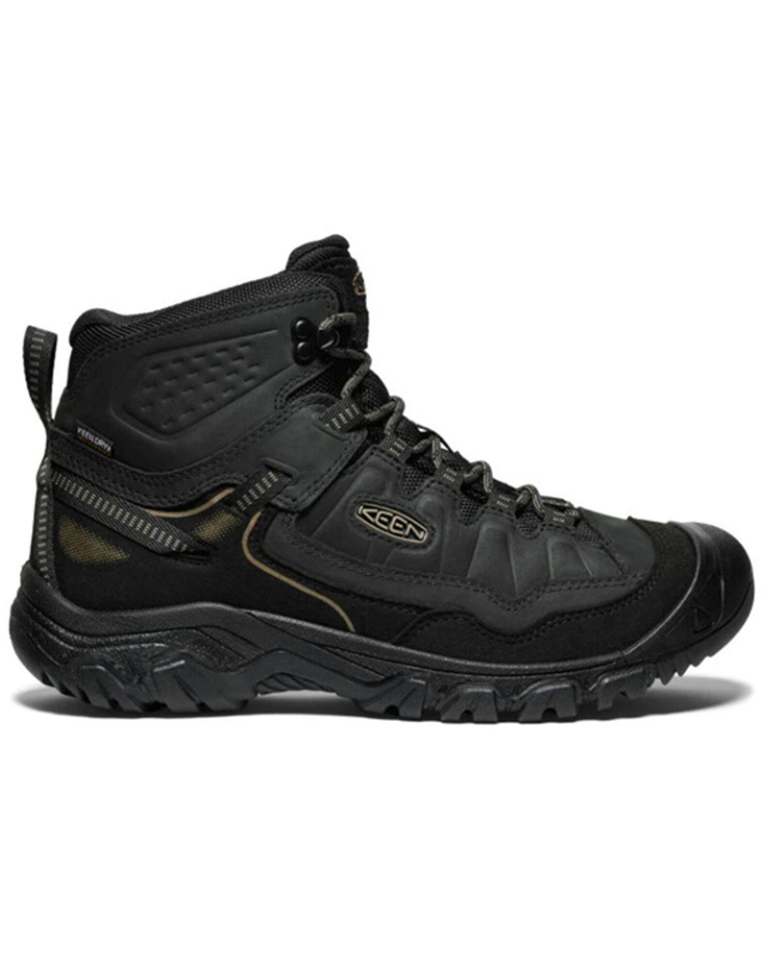 Image #1 - Keen Men's Targhee IV Waterproof Hiking Boots - Soft Toe, Black, hi-res
