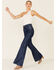 Image #1 - Wrangler Modern Women's Dark Wash Wanderer Flare Jeans, , hi-res