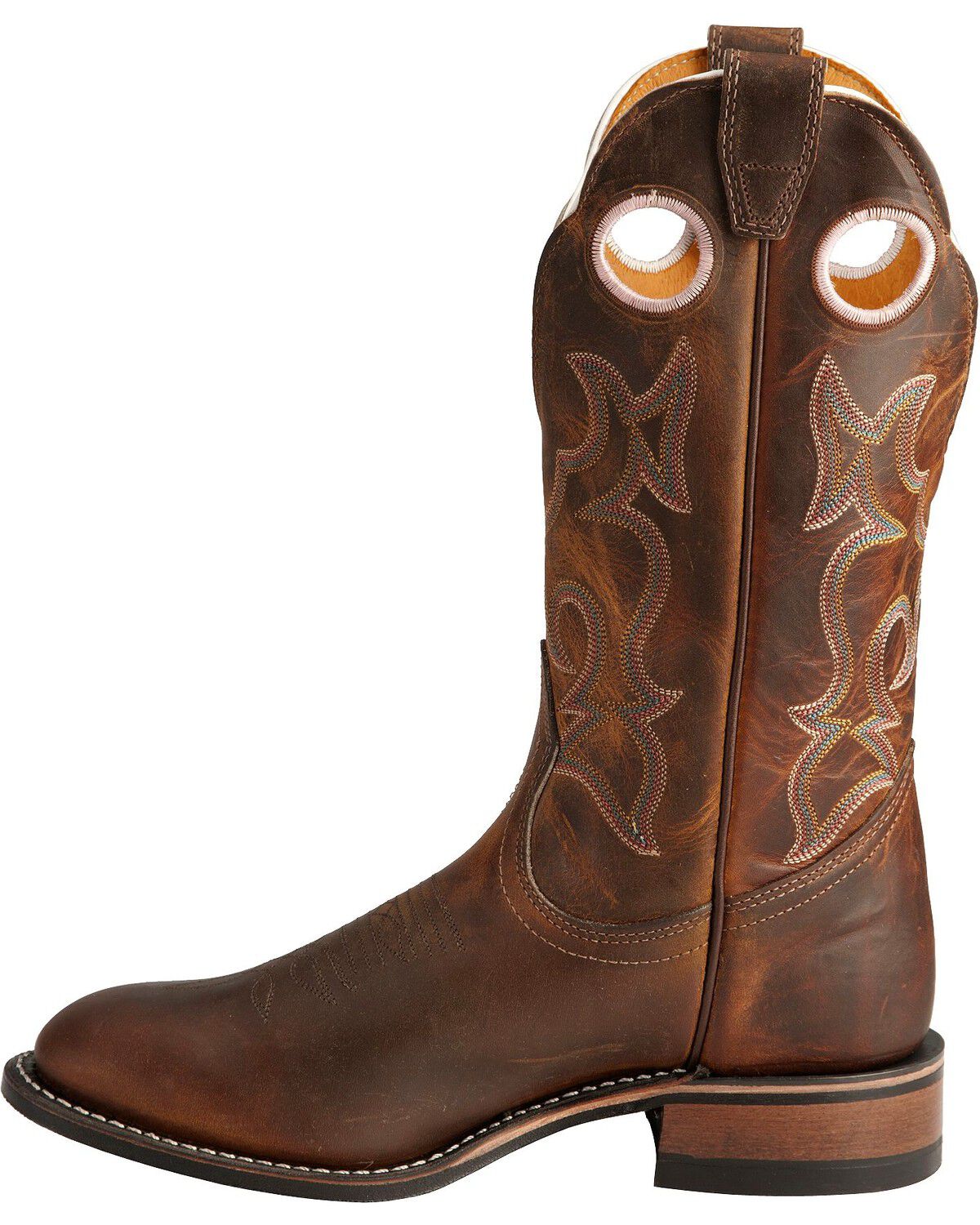 Image #3 - Boulet Tan Spice Rider Cowgirl Boots - Round Toe, Tan, hi-res