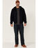 Image #2 - Hawx Men's Navy Pro Insulated Hooded Zip-Front Bomber Work Jacket, Navy, hi-res