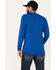 HOOey Men's Habitat Bamboo Logo Long Sleeve T-Shirt , Blue, hi-res