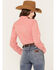 Ariat Women's VentTEK Checkered Print Long Sleeve Button Down Stretch Western Shirt, Red, hi-res