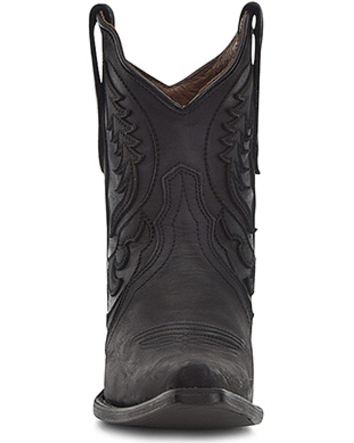 Image #3 - Circle G Women's Inlay Western Booties - Snip Toe, Black, hi-res