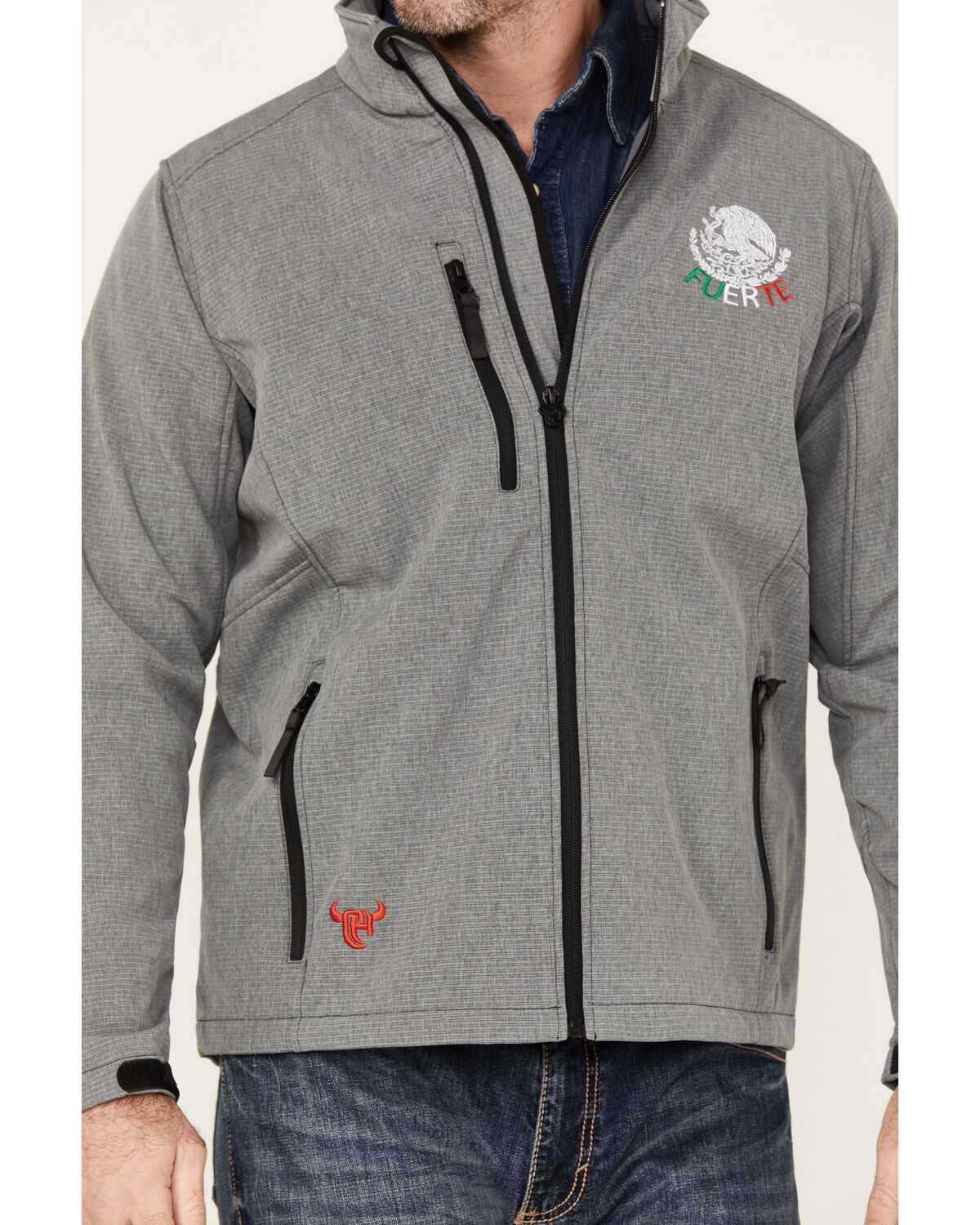 Product Name:  Cowboy Hardware Men's Fuerte Mexico Flag Softshell Jacket