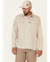 Hooey Men's Solid Habitat Sol Long Sleeve Snap Western Shirt , Tan, hi-res