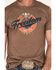 Howitzer Men's Freedom Beer Graphic T-Shirt , Brown, hi-res