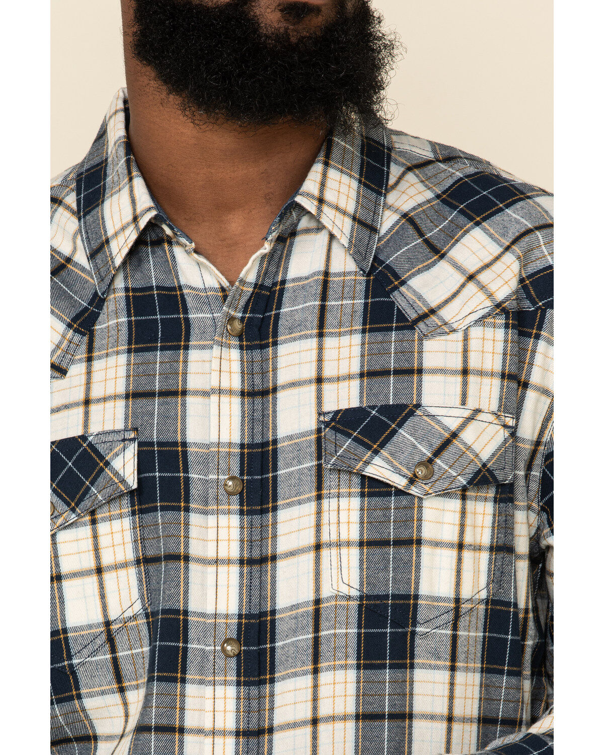 Image #4 - Cody James Men's Pinhurst Plaid Long Sleeve Western Flannel Shirt , , hi-res