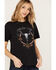 Image #2 - Idyllwind Women's Country Club Graphic Short Sleeve Trustee Tee, Black, hi-res