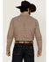 Image #4 - Blue Ranchwear Men's Euclid Plaid Print Long Sleeve Snap Western Shirt, Tan, hi-res