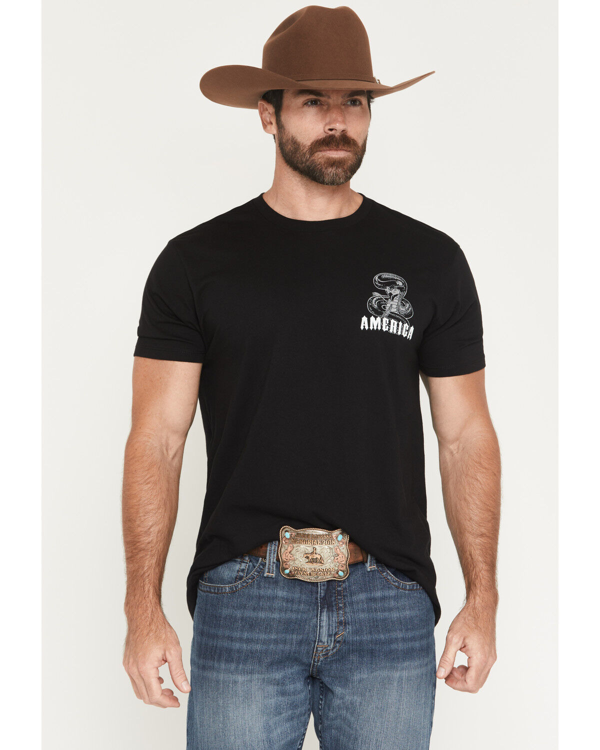 Image #2 - Cody James Men's Don't Tread On Me Short Sleeve Graphic T-Shirt, Black, hi-res
