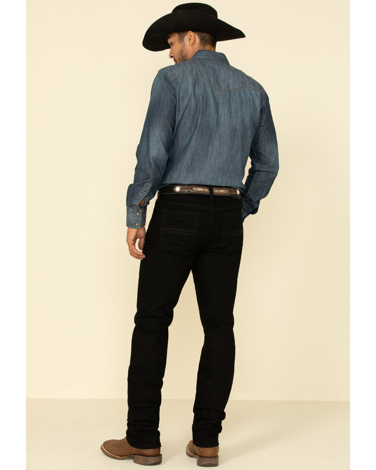 Image #2 - Cody James Men's Night Rider Wash Jackson Slim Straight Stretch Denim Jeans, Black, hi-res