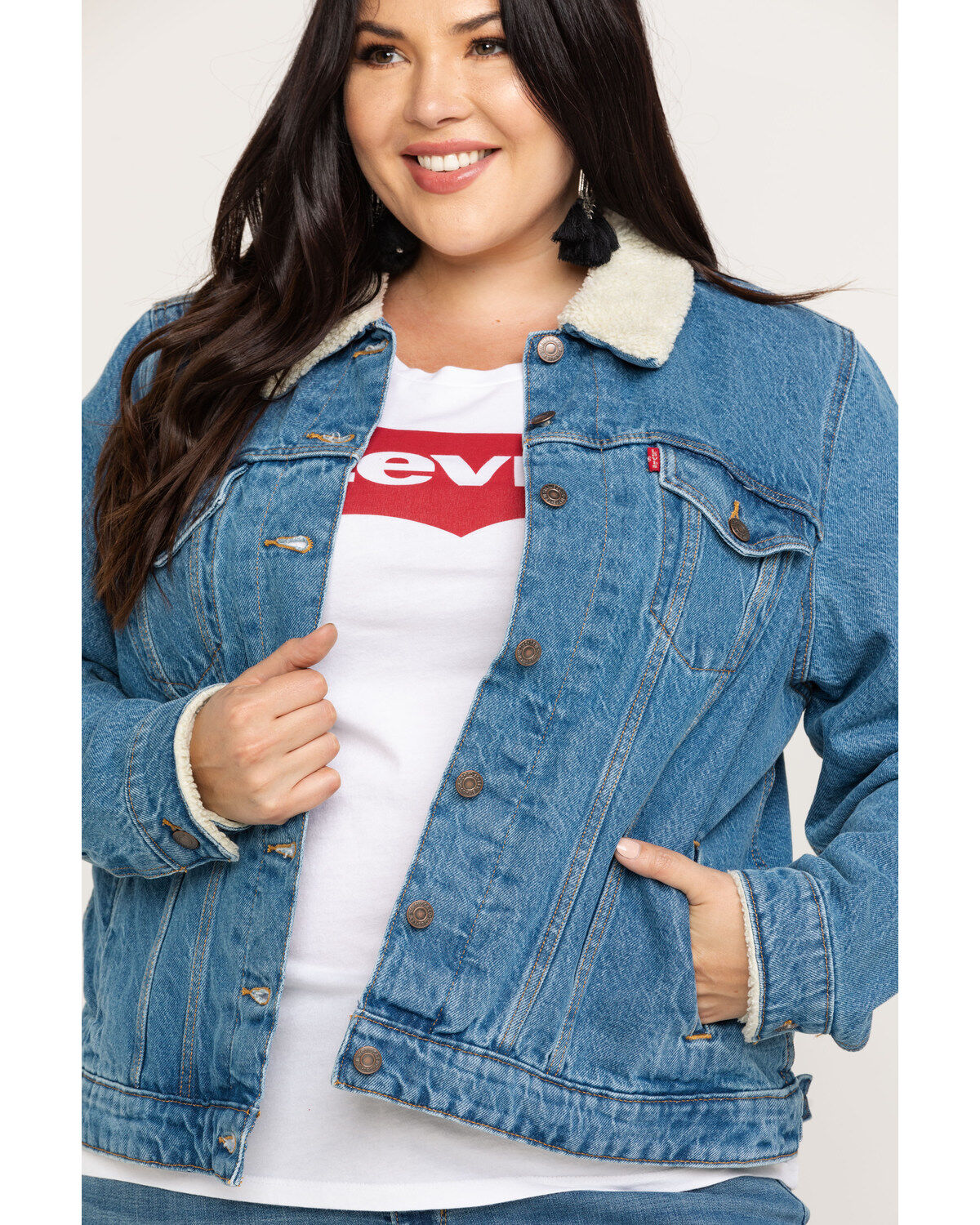 levis jacket sherpa womens