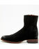 Moonshine Spirit Men's Pancho Roughout Ankle Boots - Round Toe, Black, hi-res