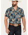 Image #1 - Cinch Men's Camp Palm Tree Hula Girl Short Sleeve Button-Down Western Shirt, Navy, hi-res
