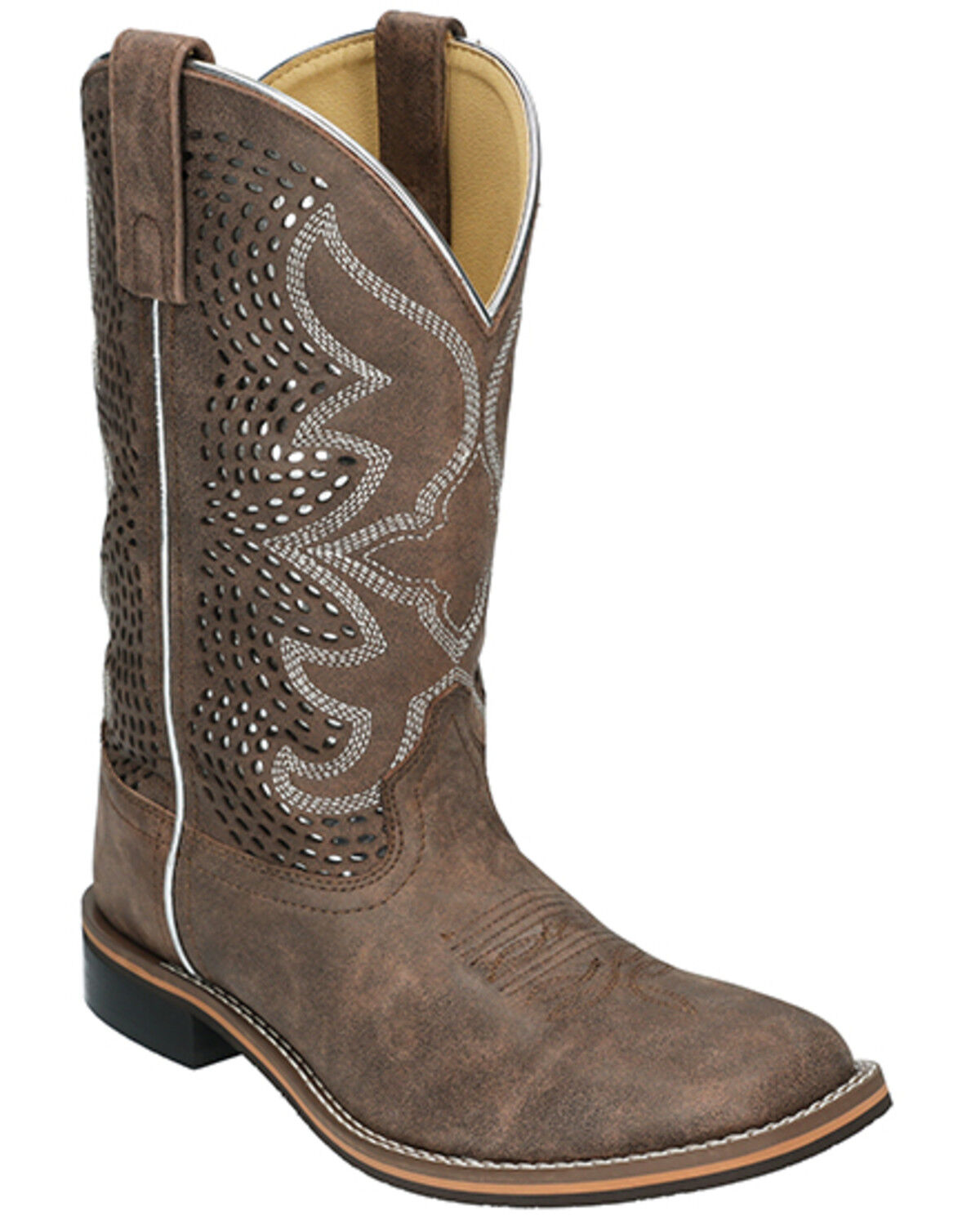 Image #1 - Smoky Mountain Women's Willow Western Boots - Broad Square Toe, Chocolate, hi-res