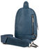Image #2 - Wrangler Women's Daenery's Winter Southwestern Knitted Sling Bag, Blue, hi-res