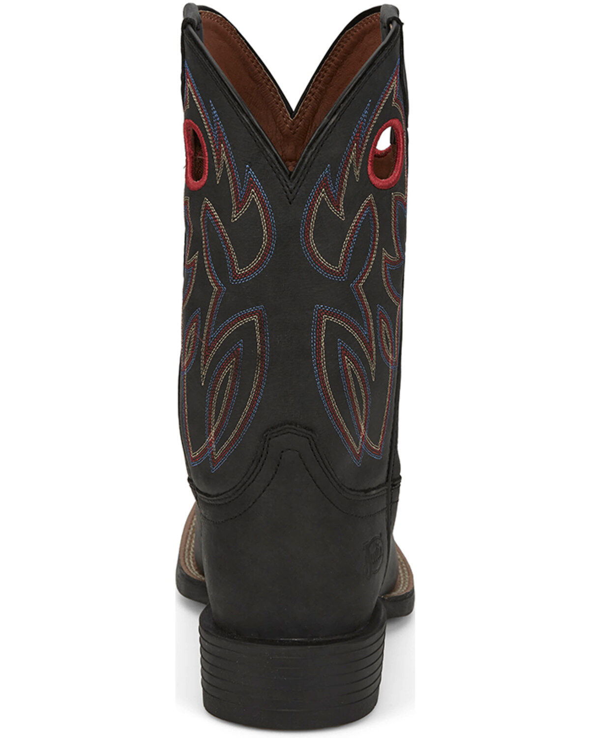 Image #5 - Justin Men's 11" Bowline Western Boots - Broad Square Toe, Black, hi-res