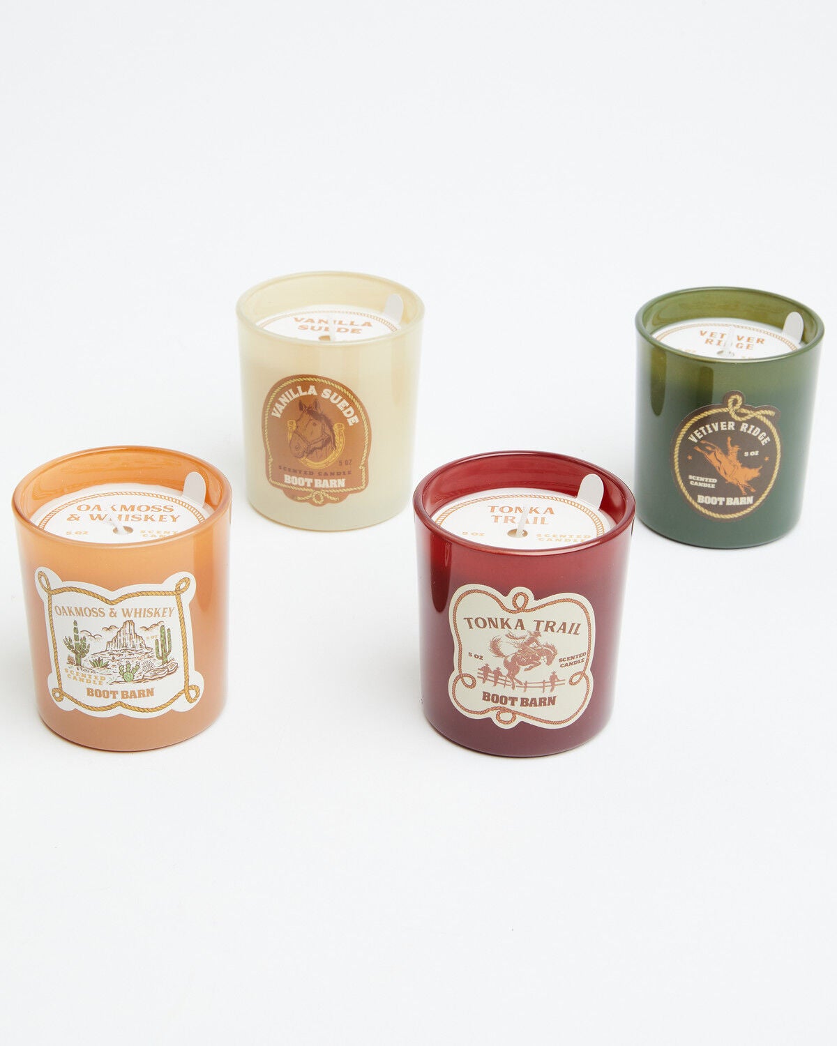 Image #1 - Boot Barn Candle Gift Set - 4 Piece, Brown, hi-res