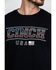 Cinch Men's Logo Flag Graphic T-Shirt , Black, hi-res