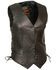 Milwaukee Leather Women's Classic Side Lace Vest - 3X, Black, hi-res