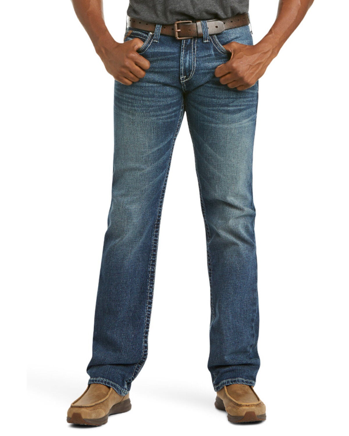 Ariat Men's M7 Silverton Coltrane Slim Straight Jeans, Blue, hi-res