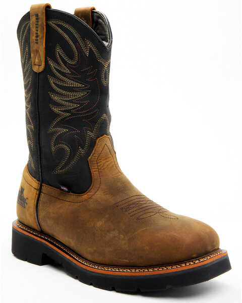 Thorogood Men's American Heritage Wellington Western Boots - Steel Toe, Brown, hi-res