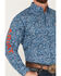 Image #3 - Ariat Men's Team Wayde Paisley Print Long Sleeve Button-Down Western Shirt, Blue, hi-res