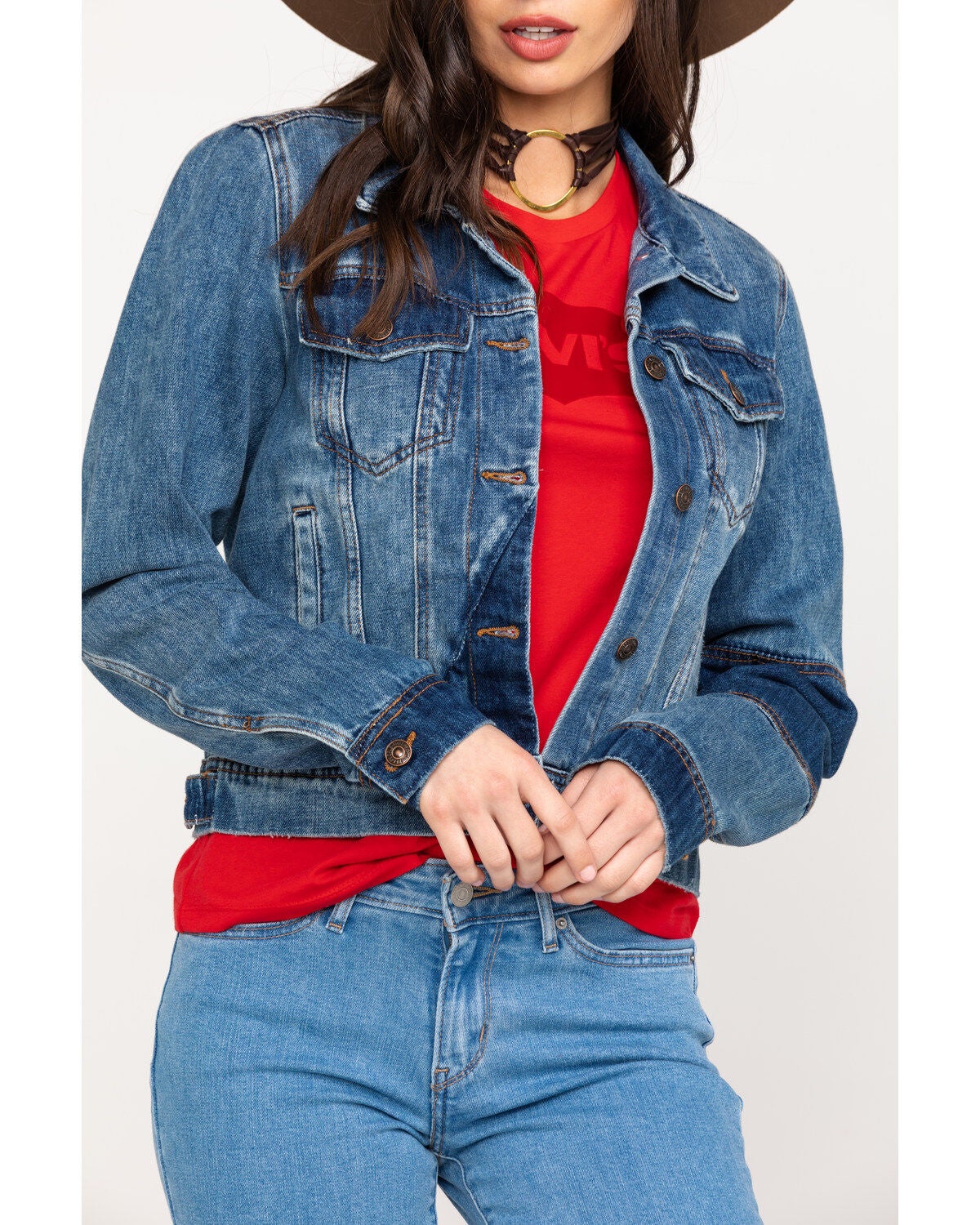 Image #4 - Free People Women's Rumors Denim Jacket, , hi-res