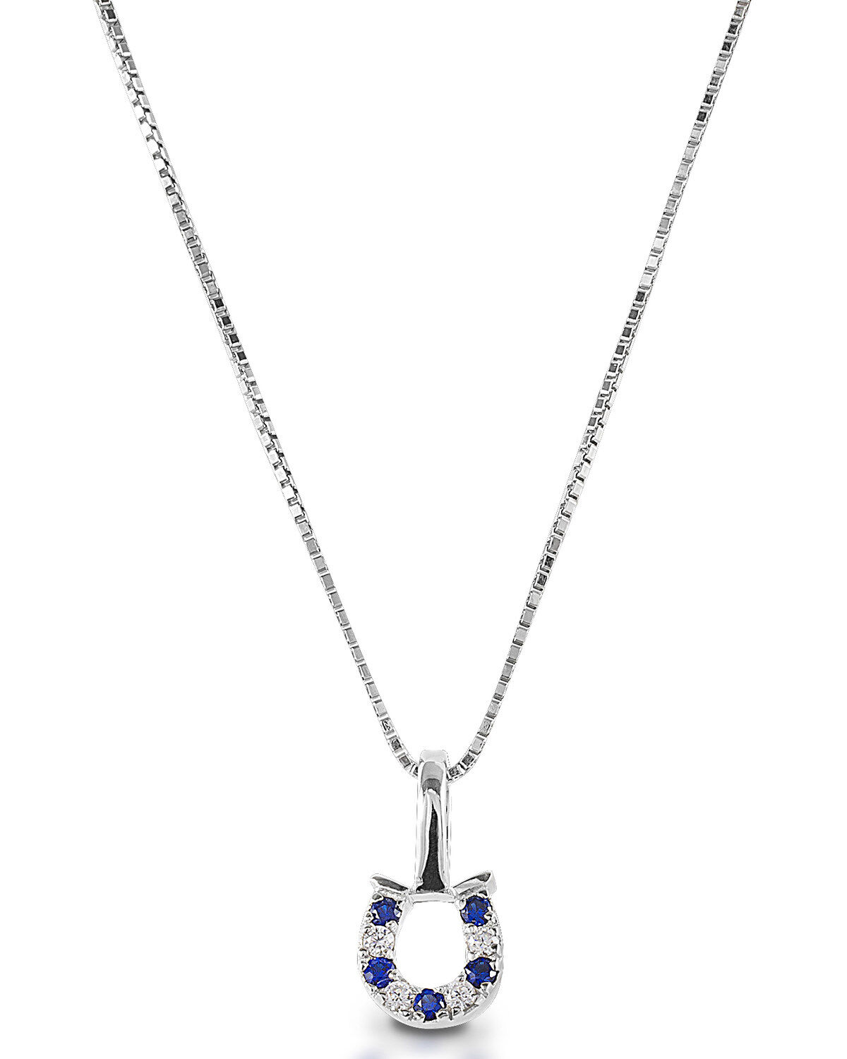 Image #1 - Kelly Herd Women's Horseshoe Necklace, Silver, hi-res