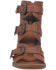 Dingo Women's Ziggy Leather Studded Buckle Sandals , Tan, hi-res